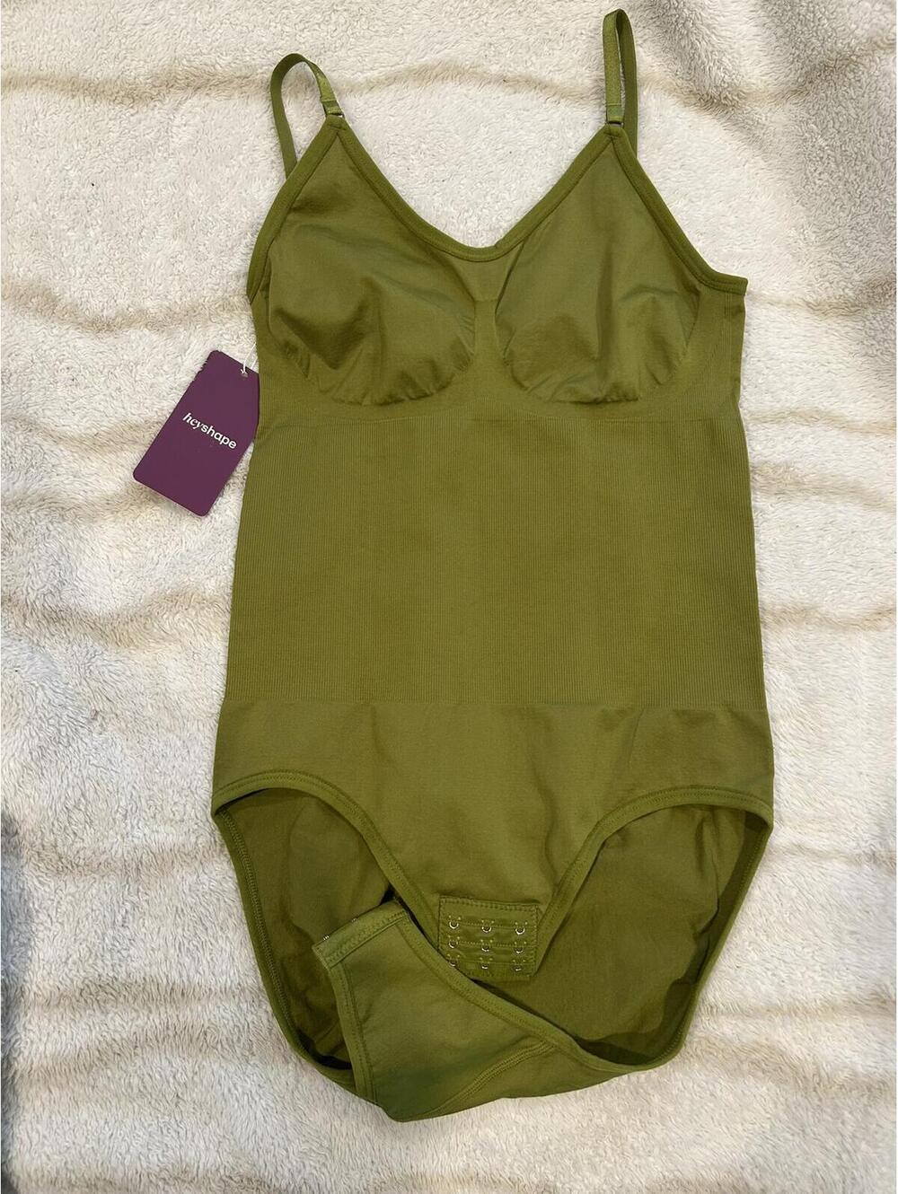 heyshape Olive Green Shaping Bodysuit with Adjustable Straps